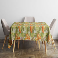 Vintage Hawaii Mango Tablecloth Yellow Green Hawaiian Palaka