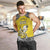 Personalised Happy Niue Constitution Day Men Tank Top Niuean Crab Hiapo Pattern Yellow Version