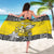 Happy Niue Constitution Day Sarong Niuean Crab Hiapo Pattern Yellow Version