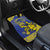 Niue The Rock Car Mats Niuean Crab Hiapo Pattern Blue Version