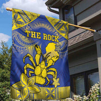 Niue The Rock Garden Flag Niuean Crab Hiapo Pattern Blue Version LT05 - Polynesian Pride