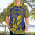 Personalised Niue The Rock Hawaiian Shirt Niuean Crab Hiapo Pattern Blue Version