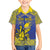 Personalised Niue The Rock Kid Hawaiian Shirt Niuean Crab Hiapo Pattern Blue Version