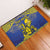 Niue The Rock Rubber Doormat Niuean Crab Hiapo Pattern Blue Version