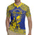 Personalised Niue The Rock Rugby Jersey Niuean Crab Hiapo Pattern Blue Version