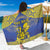 Niue The Rock Sarong Niuean Crab Hiapo Pattern Blue Version