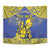 Niue The Rock Tapestry Niuean Crab Hiapo Pattern Blue Version