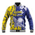 Personalised Nauru 92nd Anniversary Of Angam Baseball Jacket Polynesian Whale Pattern