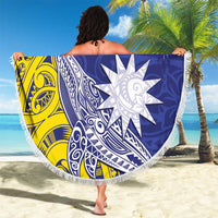Nauru 92nd Anniversary Of Angam Beach Blanket Polynesian Whale Pattern