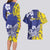 Personalised Nauru 92nd Anniversary Of Angam Couples Matching Long Sleeve Bodycon Dress and Hawaiian Shirt Polynesian Whale Pattern