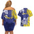 Personalised Nauru 92nd Anniversary Of Angam Couples Matching Off Shoulder Short Dress and Hawaiian Shirt Polynesian Whale Pattern