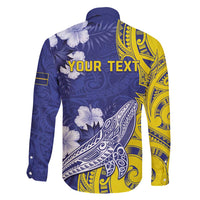 Personalised Nauru 92nd Anniversary Of Angam Family Matching Short Sleeve Bodycon Dress and Hawaiian Shirt Polynesian Whale Pattern