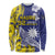 Personalised Nauru 92nd Anniversary Of Angam Long Sleeve Shirt Polynesian Whale Pattern