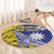 Nauru 92nd Anniversary Of Angam Round Carpet Polynesian Whale Pattern