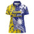 Personalised Nauru 92nd Anniversary Of Angam Women Polo Shirt Polynesian Whale Pattern