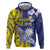 Personalised Nauru 92nd Anniversary Of Angam Zip Hoodie Polynesian Whale Pattern