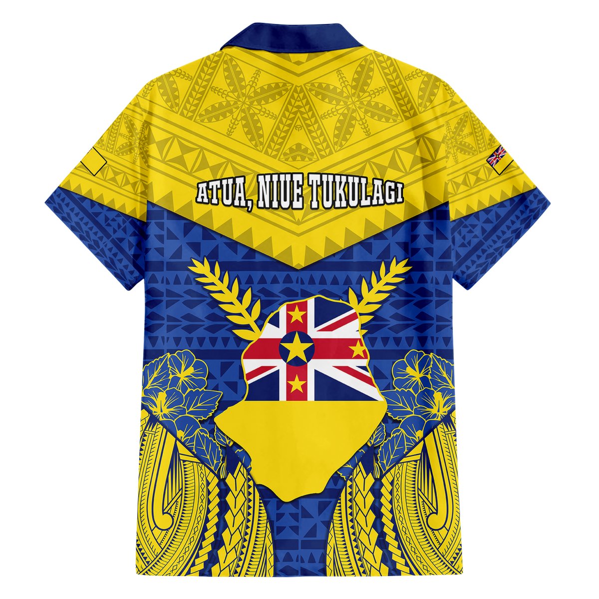 Niue Constitution Day Hawaiian Shirt Coat Of Arms Niuean Hiapo Pattern LT05 - Polynesian Pride