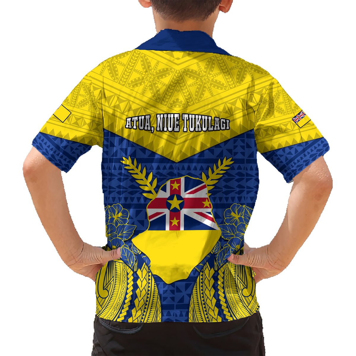 Niue Constitution Day Hawaiian Shirt Coat Of Arms Niuean Hiapo Pattern LT05 - Polynesian Pride