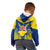 Niue Constitution Day Kid Hoodie Coat Of Arms Niuean Hiapo Pattern LT05 - Polynesian Pride