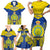 Personalized Niue Constitution Day Family Matching Short Sleeve Bodycon Dress and Hawaiian Shirt Coat Of Arms Niuean Hiapo Pattern LT05 - Polynesian Pride