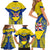 Personalized Niue Constitution Day Family Matching Short Sleeve Bodycon Dress and Hawaiian Shirt Coat Of Arms Niuean Hiapo Pattern LT05 - Polynesian Pride