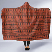 Polynesian Princess Inspired Tapa Pattern Hooded Blanket LT05 One Size Red - Polynesian Pride