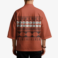 Polynesian Princess Inspired Tapa Pattern Kimono