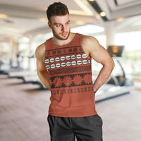 Polynesian Princess Inspired Tapa Pattern Men Tank Top