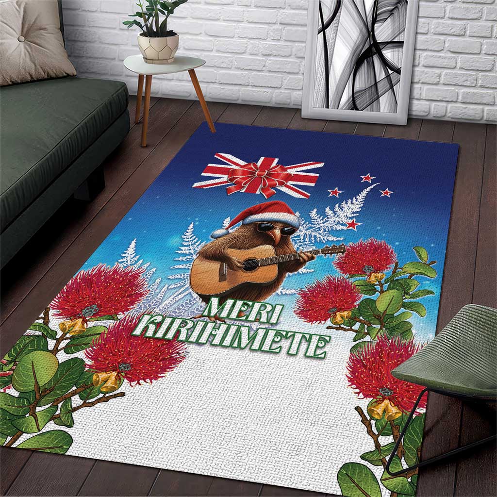 New Zealand Kiwi Christmas Area Rug Xmas Vibe