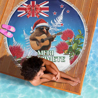 New Zealand Kiwi Christmas Beach Blanket Xmas Vibe LT05 - Polynesian Pride