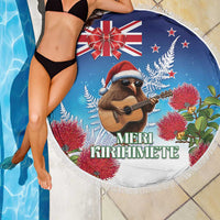New Zealand Kiwi Christmas Beach Blanket Xmas Vibe LT05 - Polynesian Pride