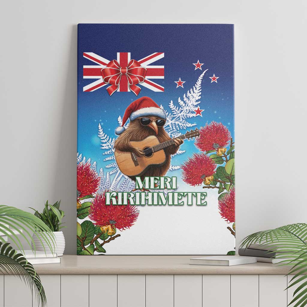 New Zealand Kiwi Christmas Canvas Wall Art Xmas Vibe LT05 - Polynesian Pride