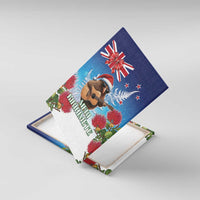 New Zealand Kiwi Christmas Canvas Wall Art Xmas Vibe LT05 With Frame Blue - Polynesian Pride