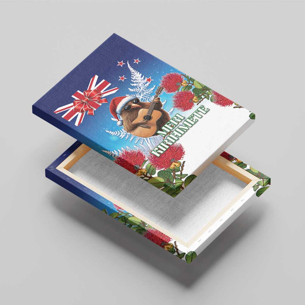New Zealand Kiwi Christmas Canvas Wall Art Xmas Vibe LT05 - Polynesian Pride