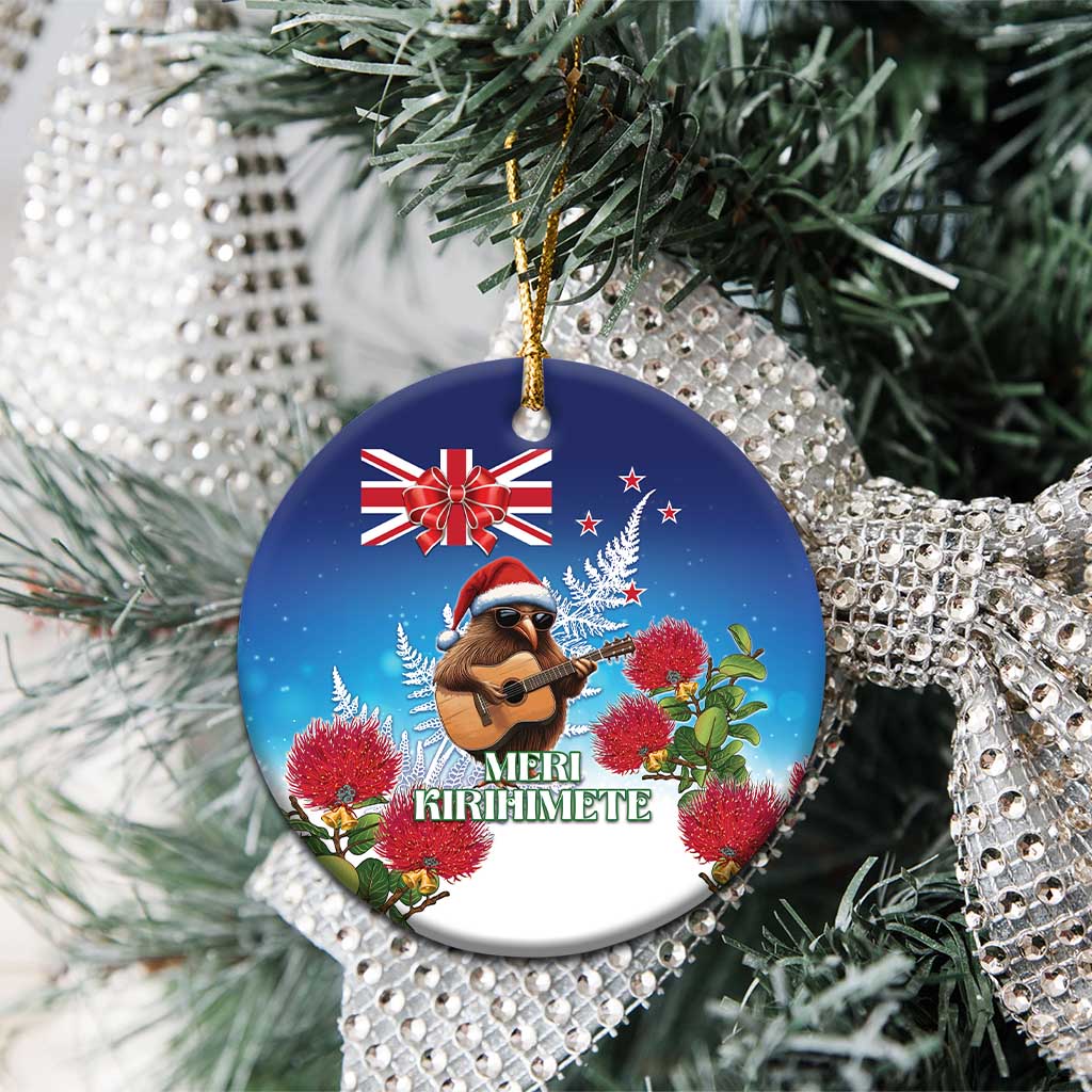New Zealand Kiwi Christmas Ceramic Ornament Xmas Vibe LT05 - Polynesian Pride