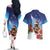 New Zealand Kiwi Christmas Couples Matching Off The Shoulder Long Sleeve Dress and Hawaiian Shirt Xmas Vibe