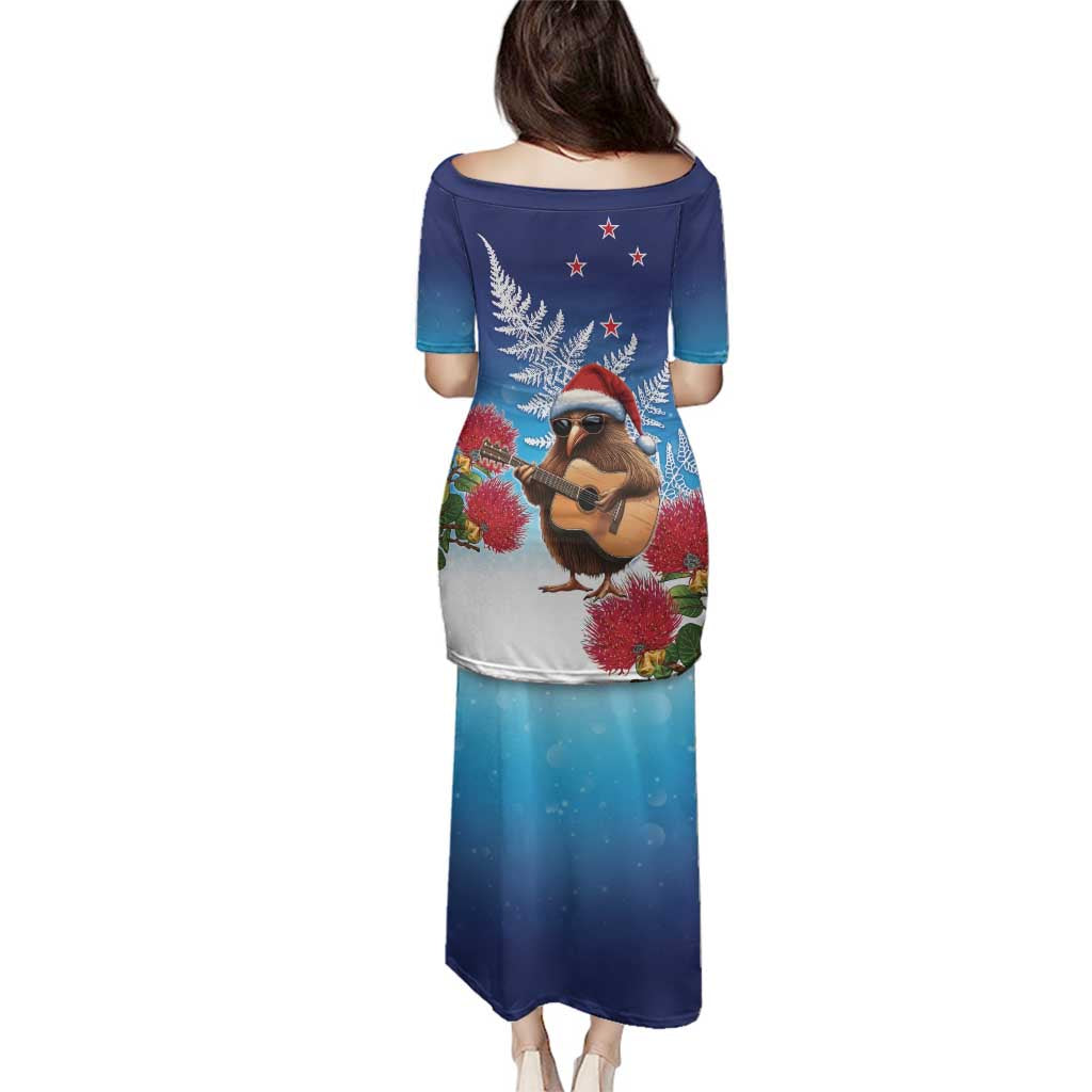 New Zealand Kiwi Christmas Family Matching Puletasi and Hawaiian Shirt Xmas Vibe