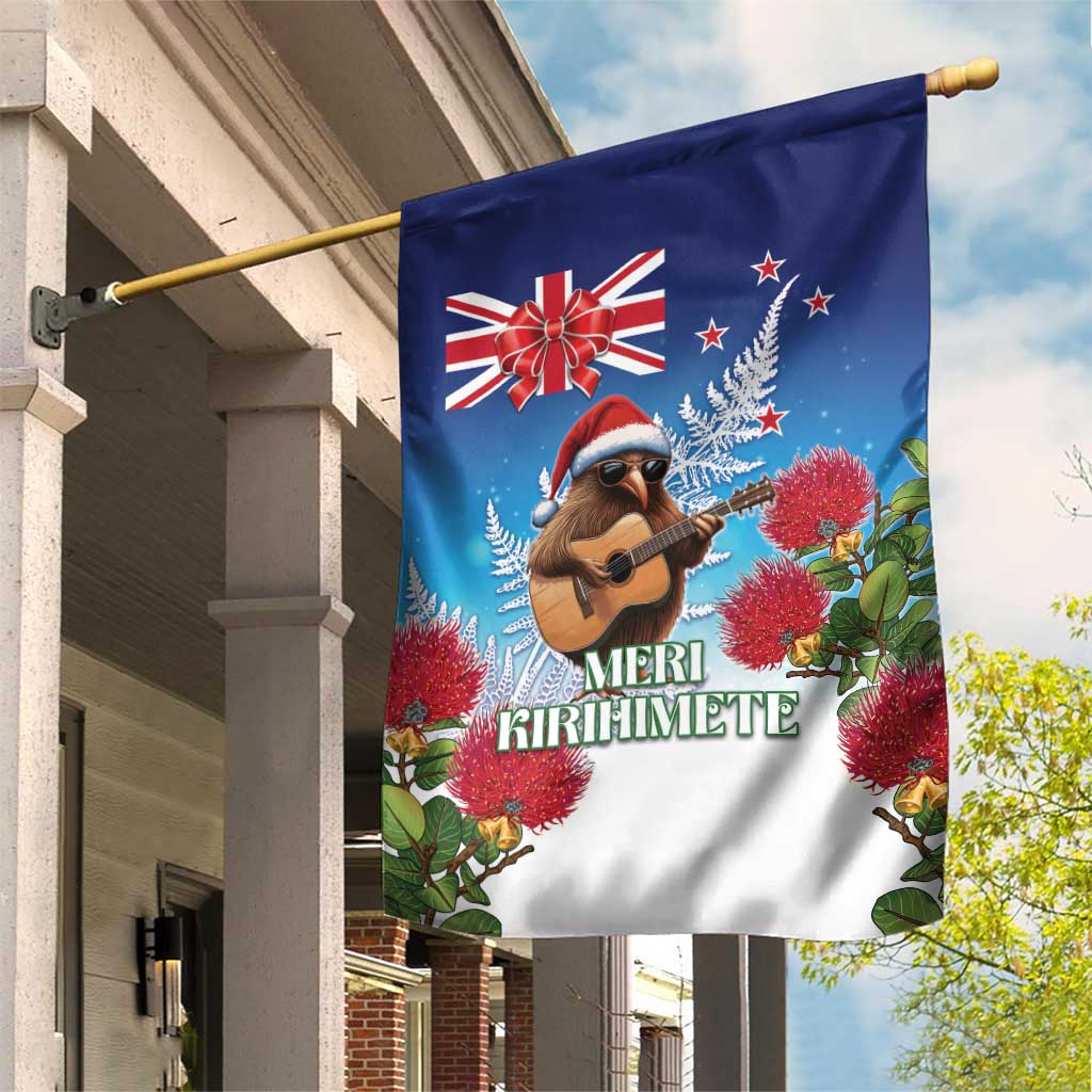 New Zealand Kiwi Christmas Garden Flag Xmas Vibe LT05 House Flag Blue - Polynesian Pride