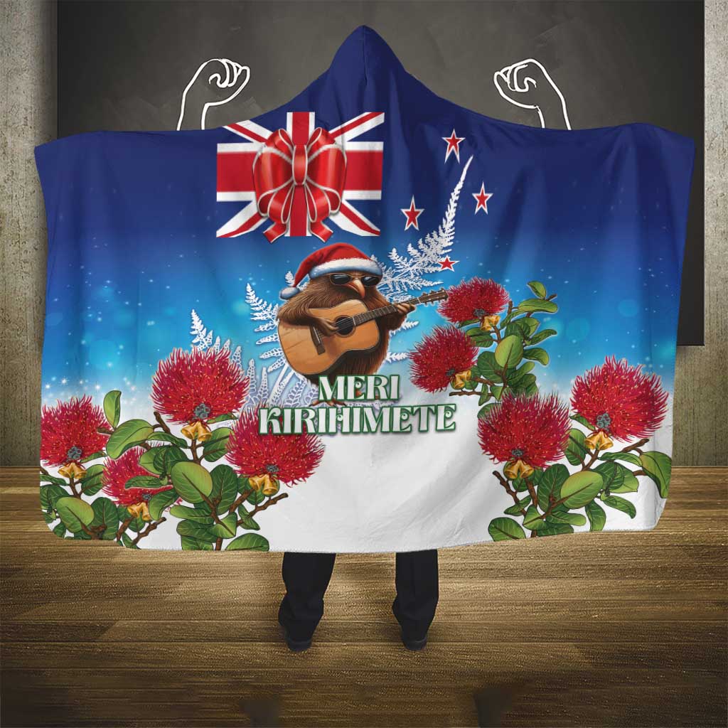 New Zealand Kiwi Christmas Hooded Blanket Xmas Vibe LT05 - Polynesian Pride