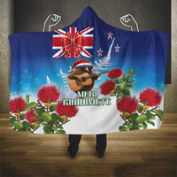 New Zealand Kiwi Christmas Hooded Blanket Xmas Vibe LT05 - Polynesian Pride