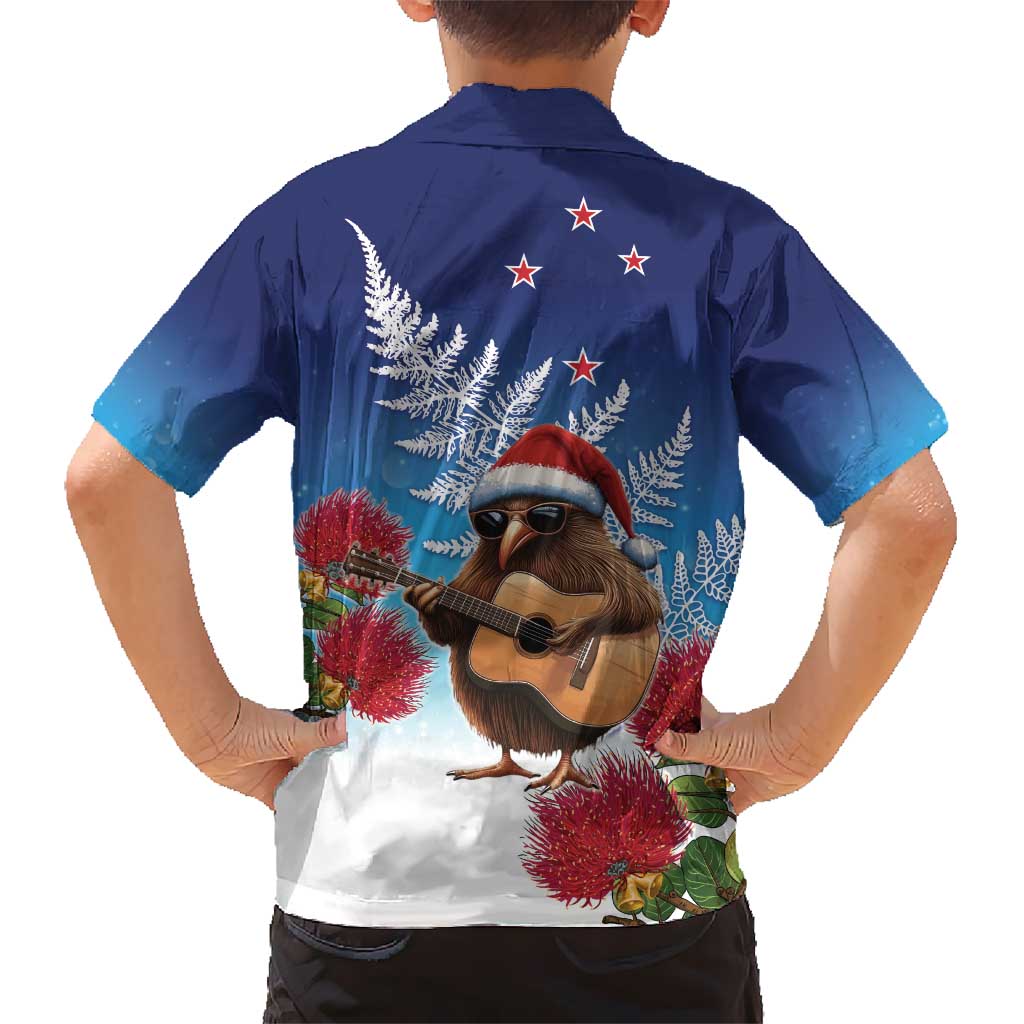 New Zealand Kiwi Christmas Kid Hawaiian Shirt Xmas Vibe