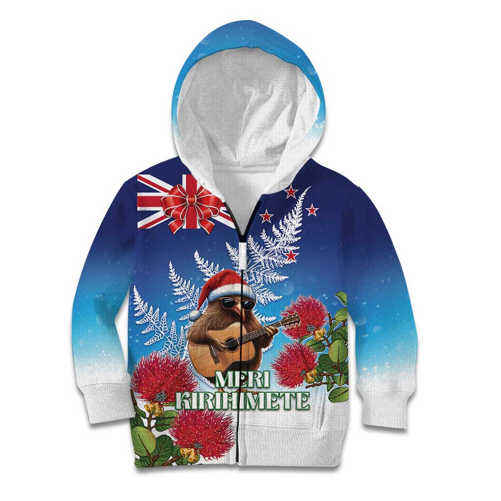 New Zealand Kiwi Christmas Kid Hoodie Xmas Vibe