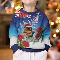 New Zealand Kiwi Christmas Kid Ugly Christmas Sweater Xmas Vibe