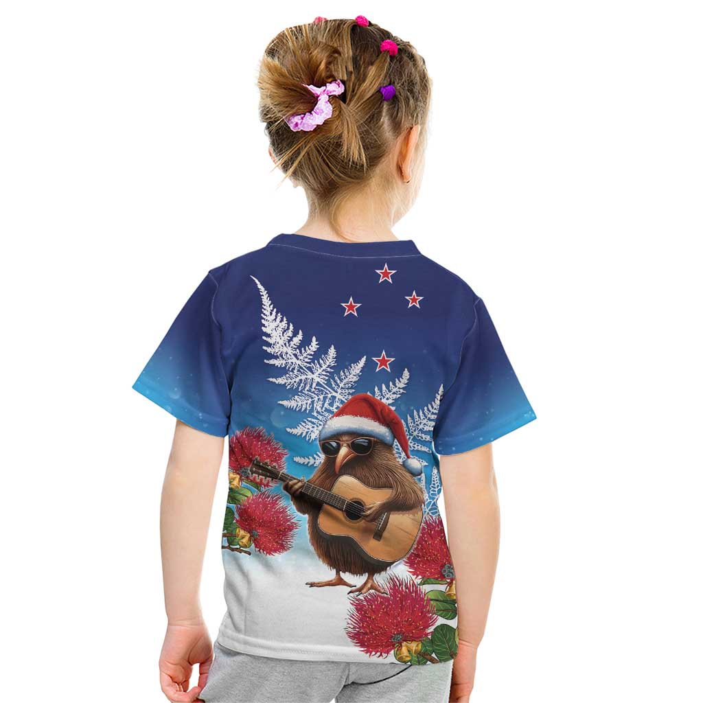 New Zealand Kiwi Christmas Kid T Shirt Xmas Vibe
