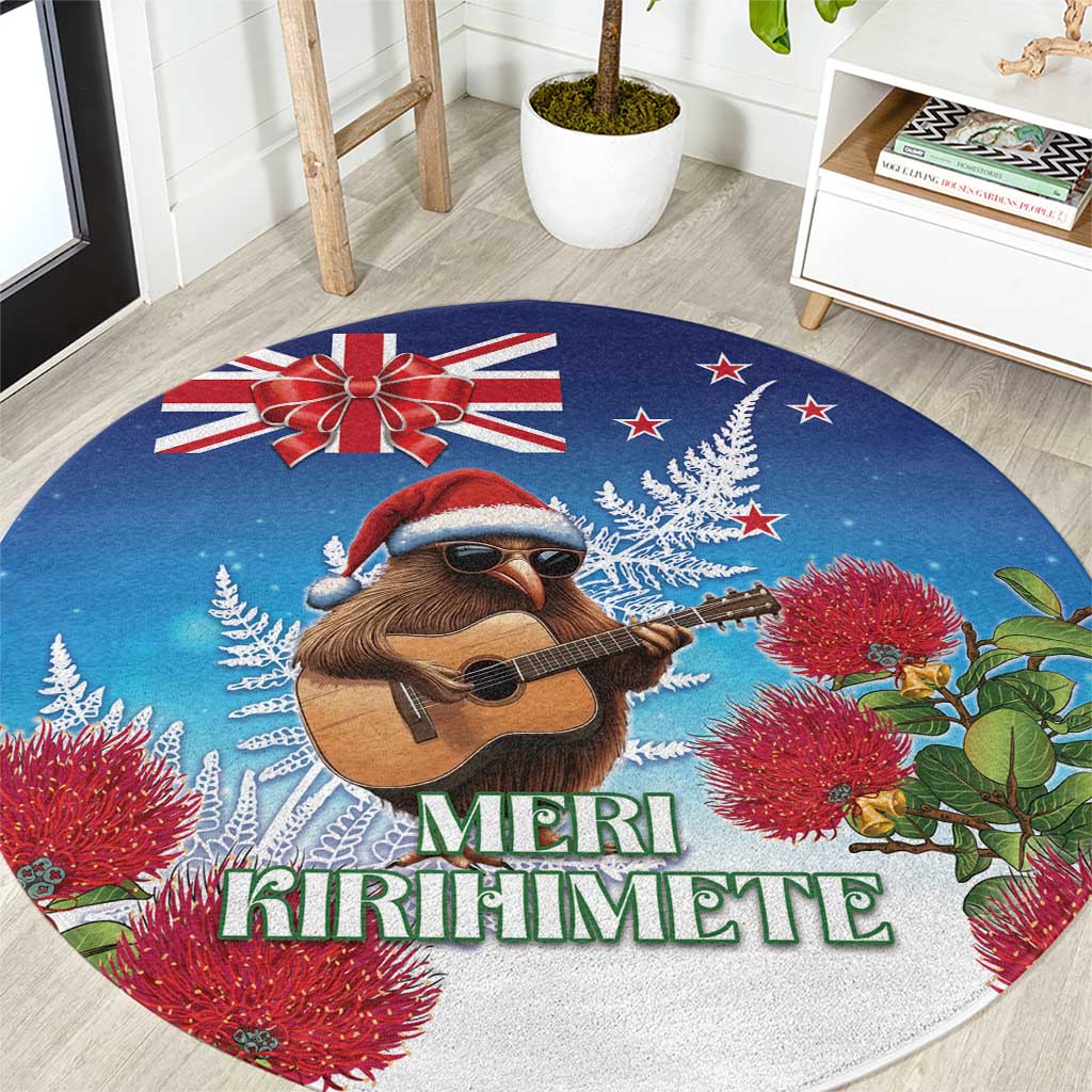 New Zealand Kiwi Christmas Round Carpet Xmas Vibe