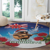 New Zealand Kiwi Christmas Round Carpet Xmas Vibe