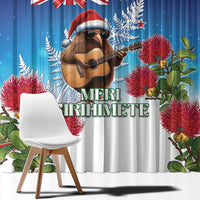 New Zealand Kiwi Christmas Window Curtain Xmas Vibe LT05 - Polynesian Pride