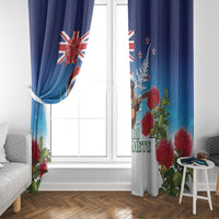 New Zealand Kiwi Christmas Window Curtain Xmas Vibe LT05 - Polynesian Pride