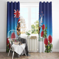New Zealand Kiwi Christmas Window Curtain Xmas Vibe LT05 - Polynesian Pride