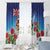 New Zealand Kiwi Christmas Window Curtain Xmas Vibe